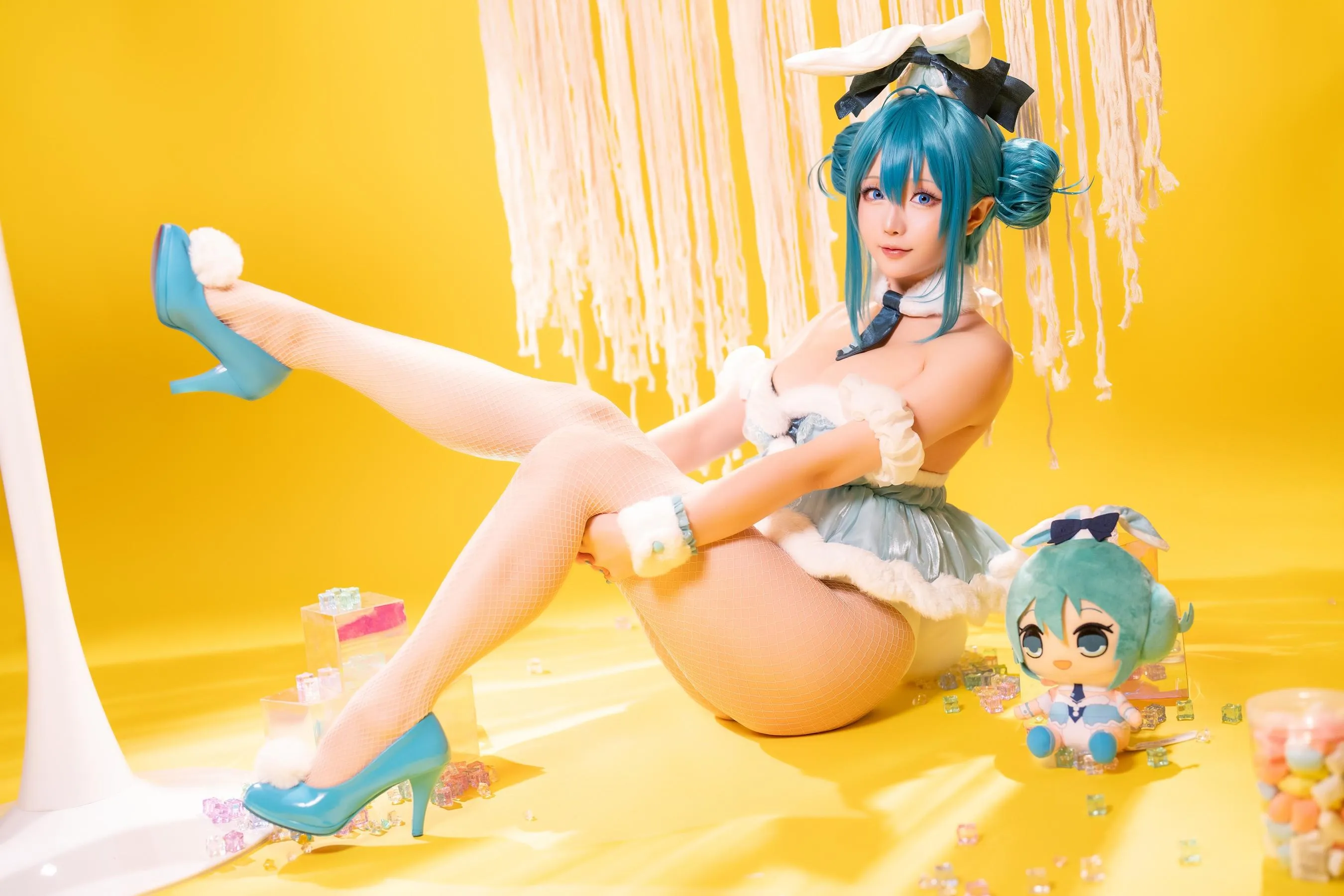 星之迟迟 – NO.158 23年9月计划A 初音未来 白兔女郎 [77P]插图3
